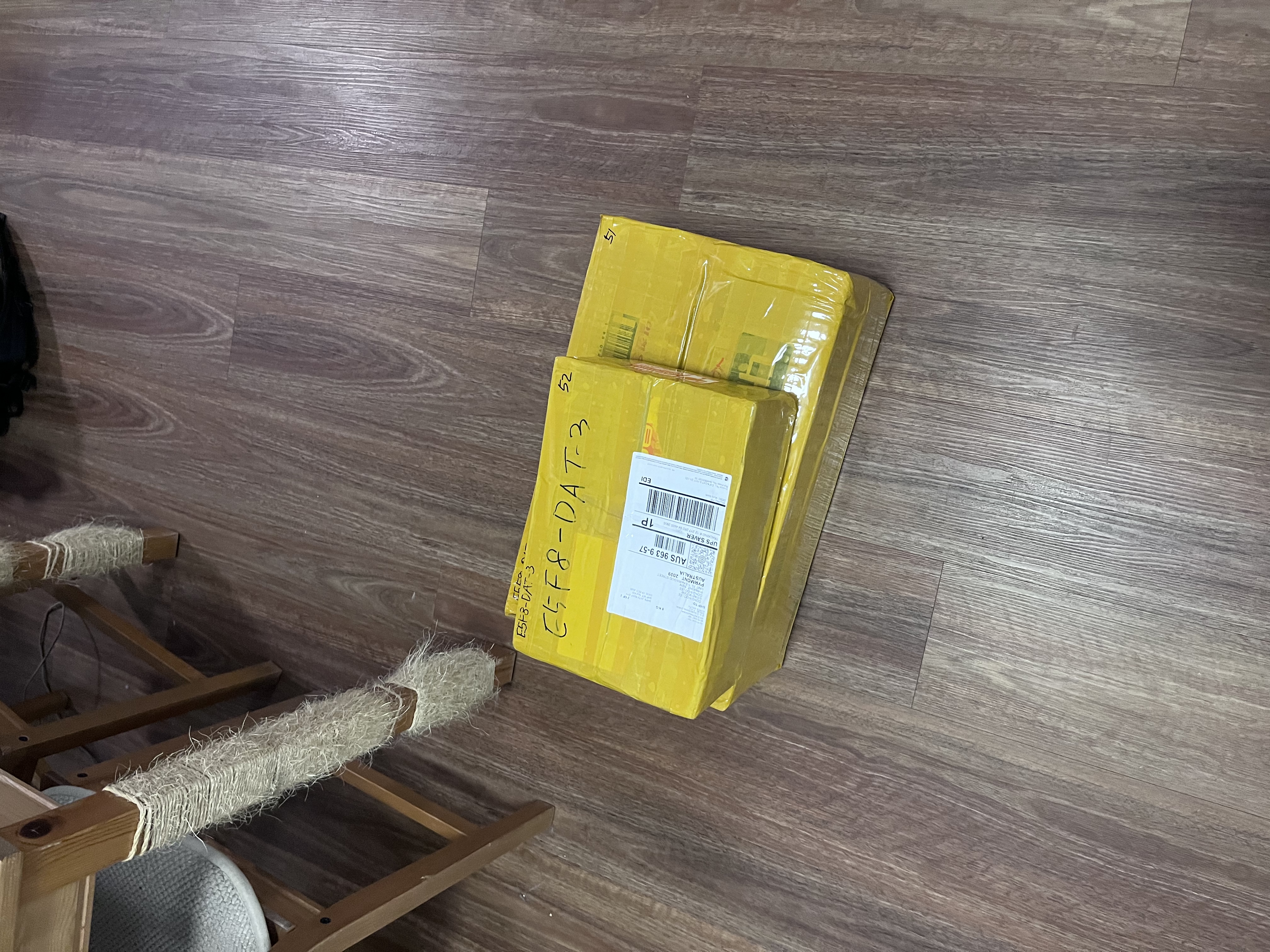 호주로 보냈습니다 