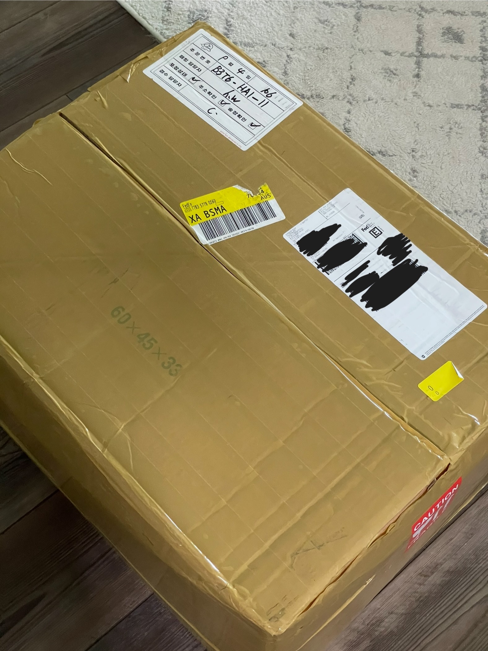 한국에서 미국으로 3일만에 오네요